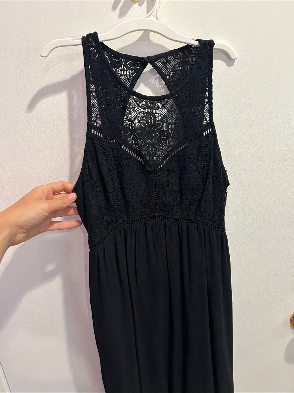Abercrombie & Fitch Black Lace Mini Dress